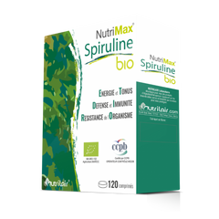 Nutrimax Spiruline Bio – 120 Comprimés