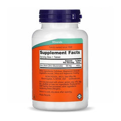 Now Foods Zinc Gluconate 50 mg 250 gellules