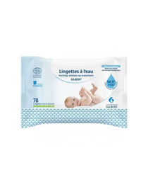 Gilbert Lingettes Bébé à l’Eau Biodégradables – 70 lingettes
