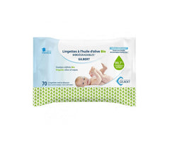 Gilbert Lingettes Bébé à l’huile d'olive – 70 lingettes