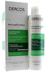 Vichy Dercos Shampooing traitant Antipelliculaire Sensitive – Sans sulfate – 200 ml