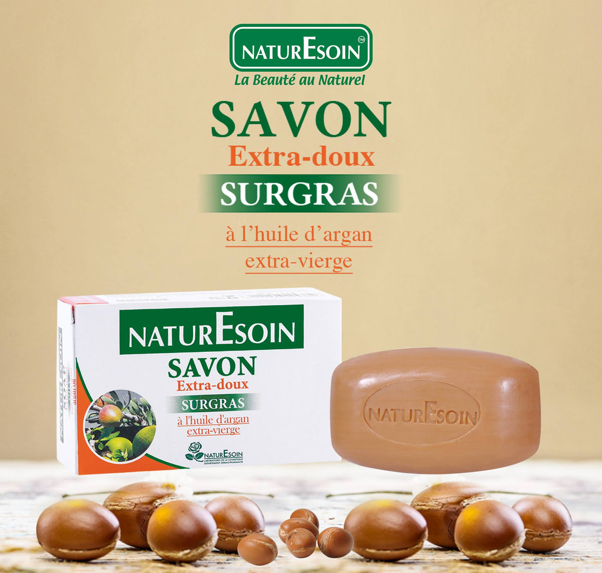 NatureEsoin Savon Extra-Doux Argane