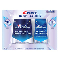 Pack Crest 3D White Effets Levels 18 bande de 40 strip + Whitestrips Professional White Levels bande de 20 strip