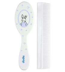 Dodie – Peigne et brosse assortis – Lapin bleu