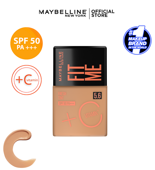 Maybelline New York - Fond de teint Fit Me Fresh Tint  SPF 50 = Micellar Vit C 100ML