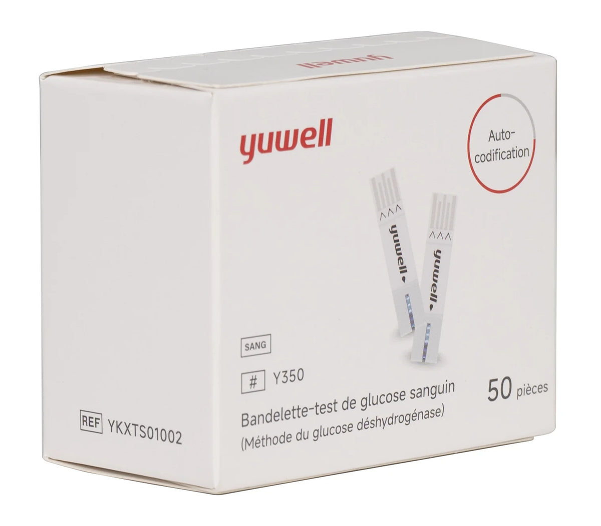Bandelettes de Glycémie Yuwell 660 - Boîte de 50