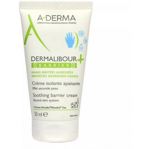 A-Derma Dermalibour+ Barrière Crème MAINS Protectrice – 50 ml