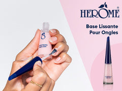 Herome Base Lissante Pour Ongles - Base Coat Pour Lisser les Irrégularités (Ridge Filling Base Coat) - 10ml.