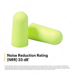 3M  protection auditive Réduction de bruit 33 DB Bouchons d'oreille réutilisable