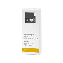 Ziaja Med Anti-rides Crème de nuit régénérante vitamine C et HA/P 50ml