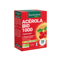 Santarome Acérola Bio 1000 – 20 Comprimés