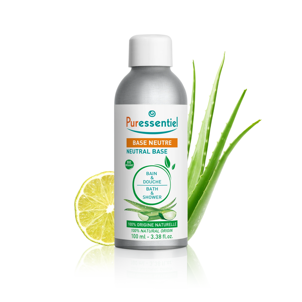 Puressentiel Zoom Base neutre bain et douche – flacon de 100 ml