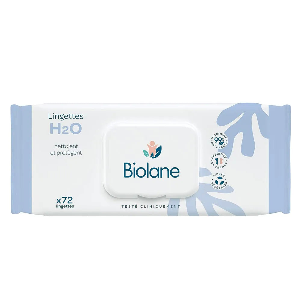 BIOLANE Lingettes Pure H2o 72 Pieces