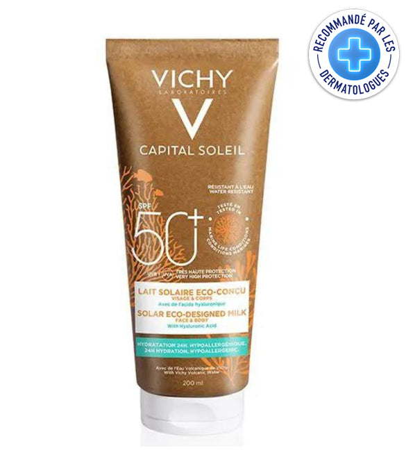 Vichy Capital Idéal Soleil Lait Solaire Éco-Conçu Spf50 – 200ml