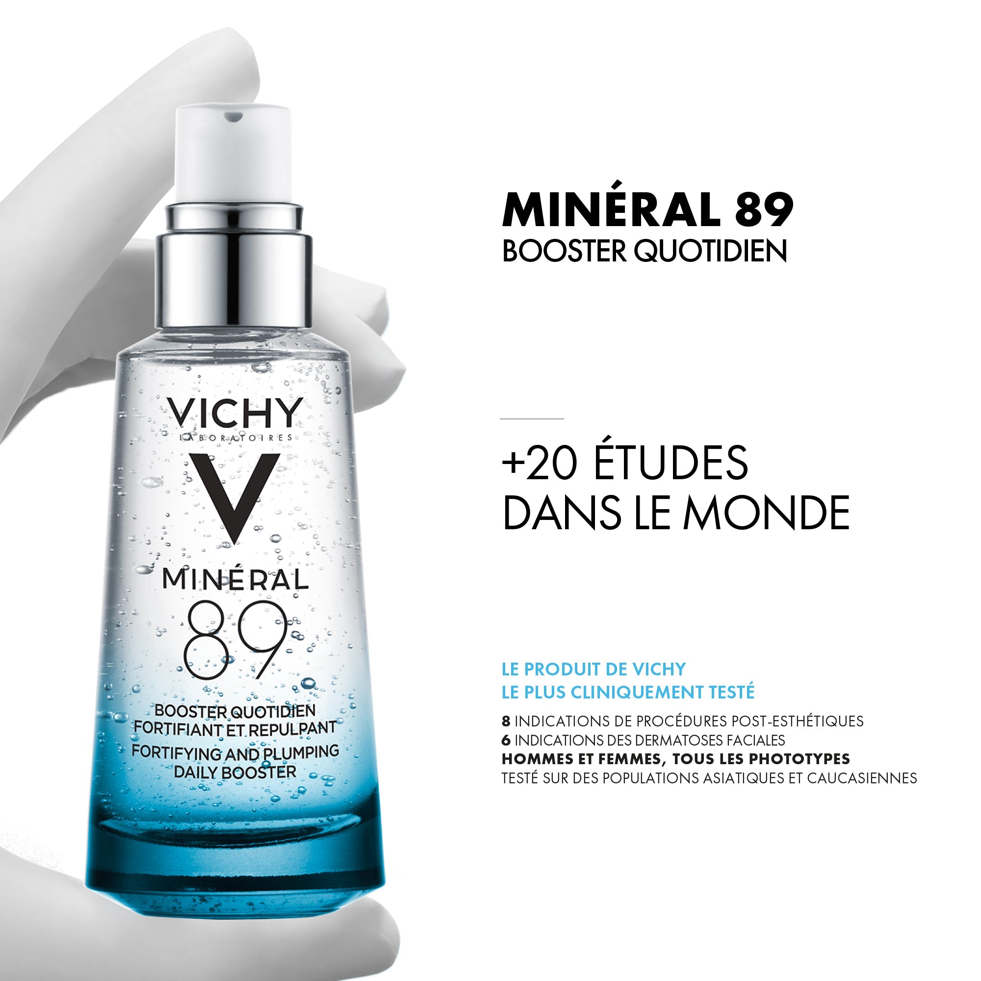 Vichy Minéral 89 Sérum Booster hydratant fortifiant et repulpant 50 ml