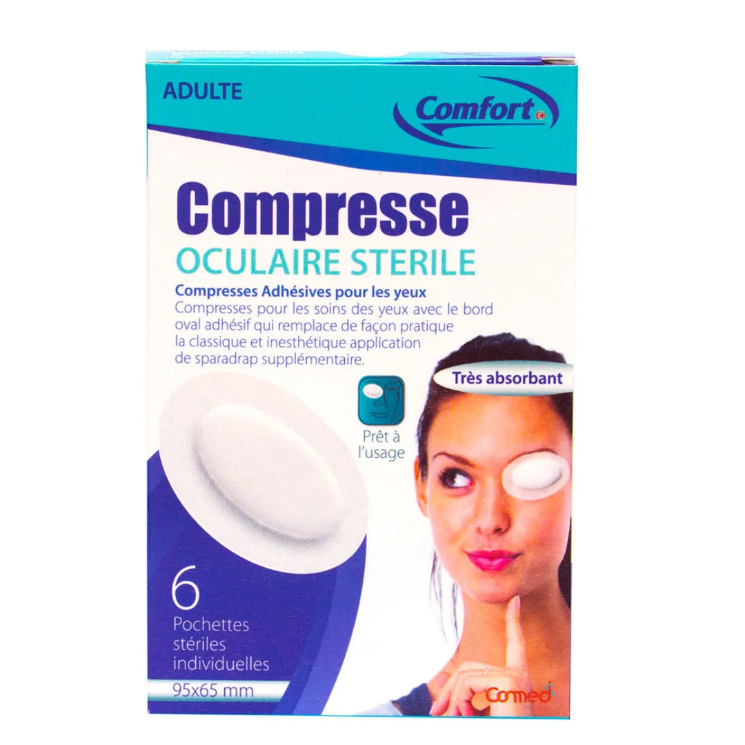 COMFORT COMPRESSE OCULAIRE STERILE ADULTE 6 POCHETTES