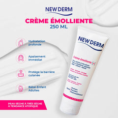 NEWDERM crème émolliente+ peau sèche à très sèche 250 ml