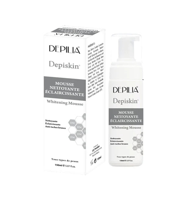 DEPILIA Depiskin Mousse nettoyante éclaircissante 150ml