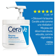 CERAVE BAUME HYDRATANT AVEC POMPE Peau sèche à très sèche 454G