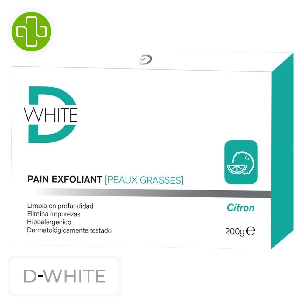 D-White Savon Pain Exfoliant Peaux Grasses – 200g
