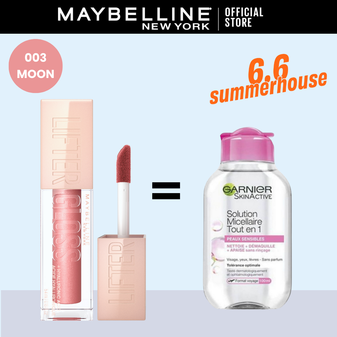 MAYBELLINE LIFTER GLOSS À LÈVRES REPULPANT = Micellaire Peau sensible 100ml OFFERT