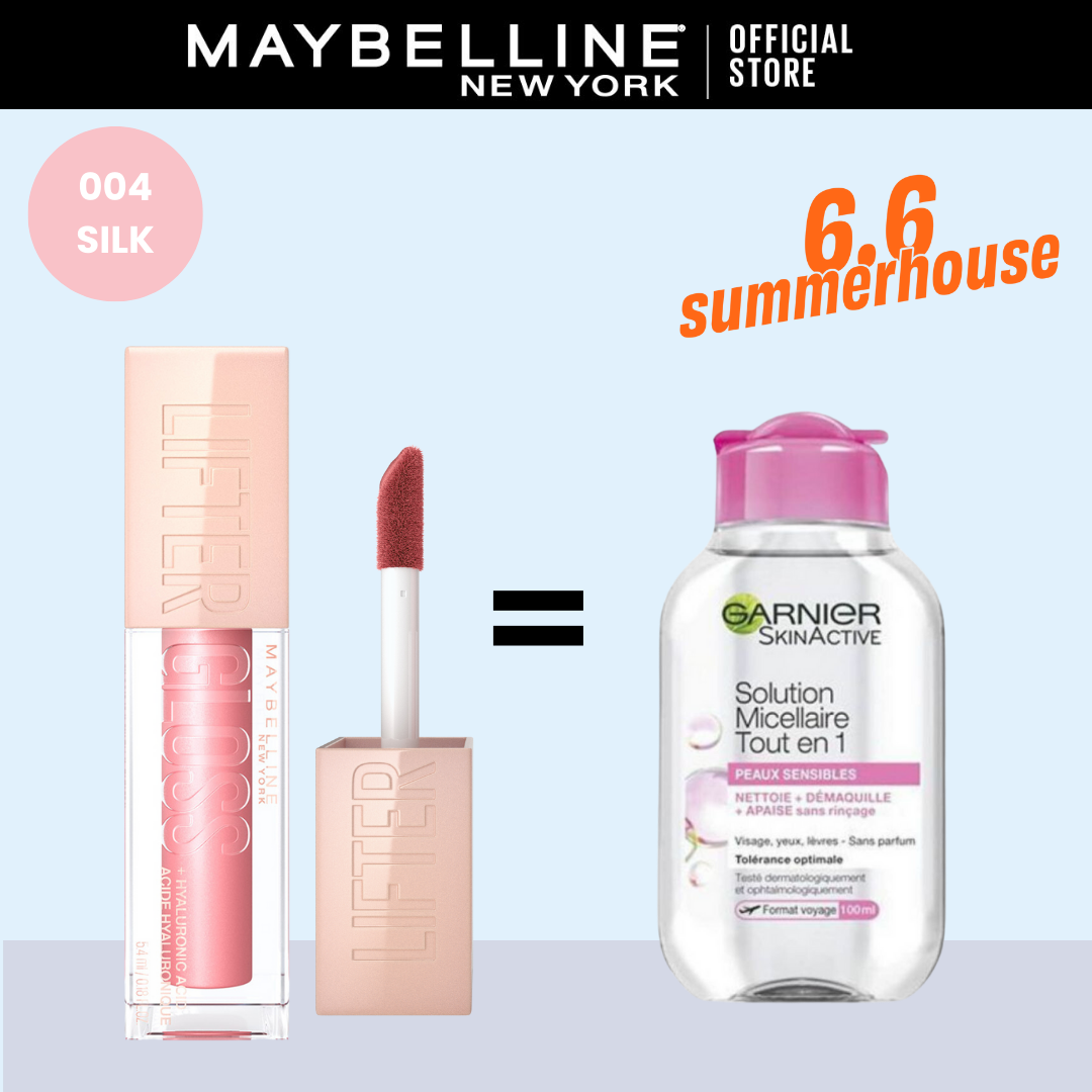 MAYBELLINE LIFTER GLOSS À LÈVRES REPULPANT = Micellaire Peau sensible 100ml OFFERT