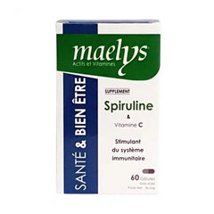 Maelys Spiruline et Vitamine C – 60 Gélules