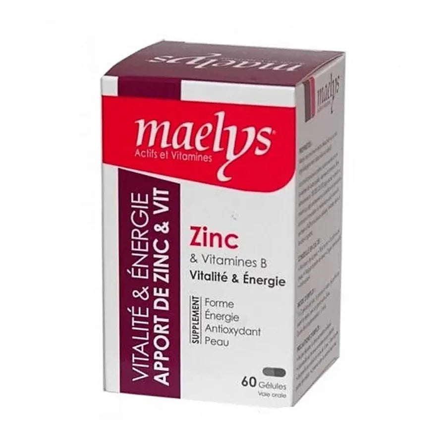 Maelys Zinc et Vitamines B -30 Gélules