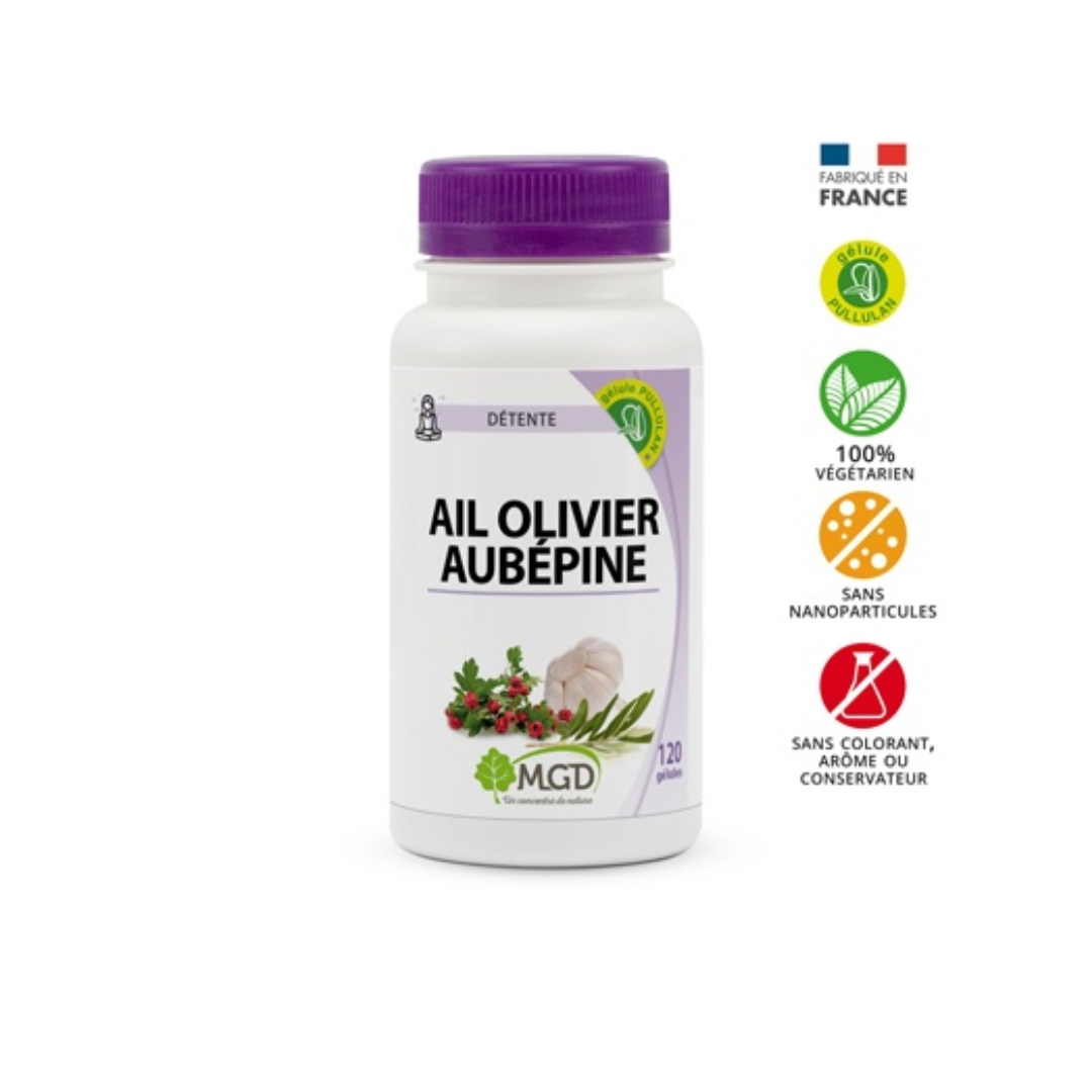 MGD Ail Olivier Aubepine 120 gélules