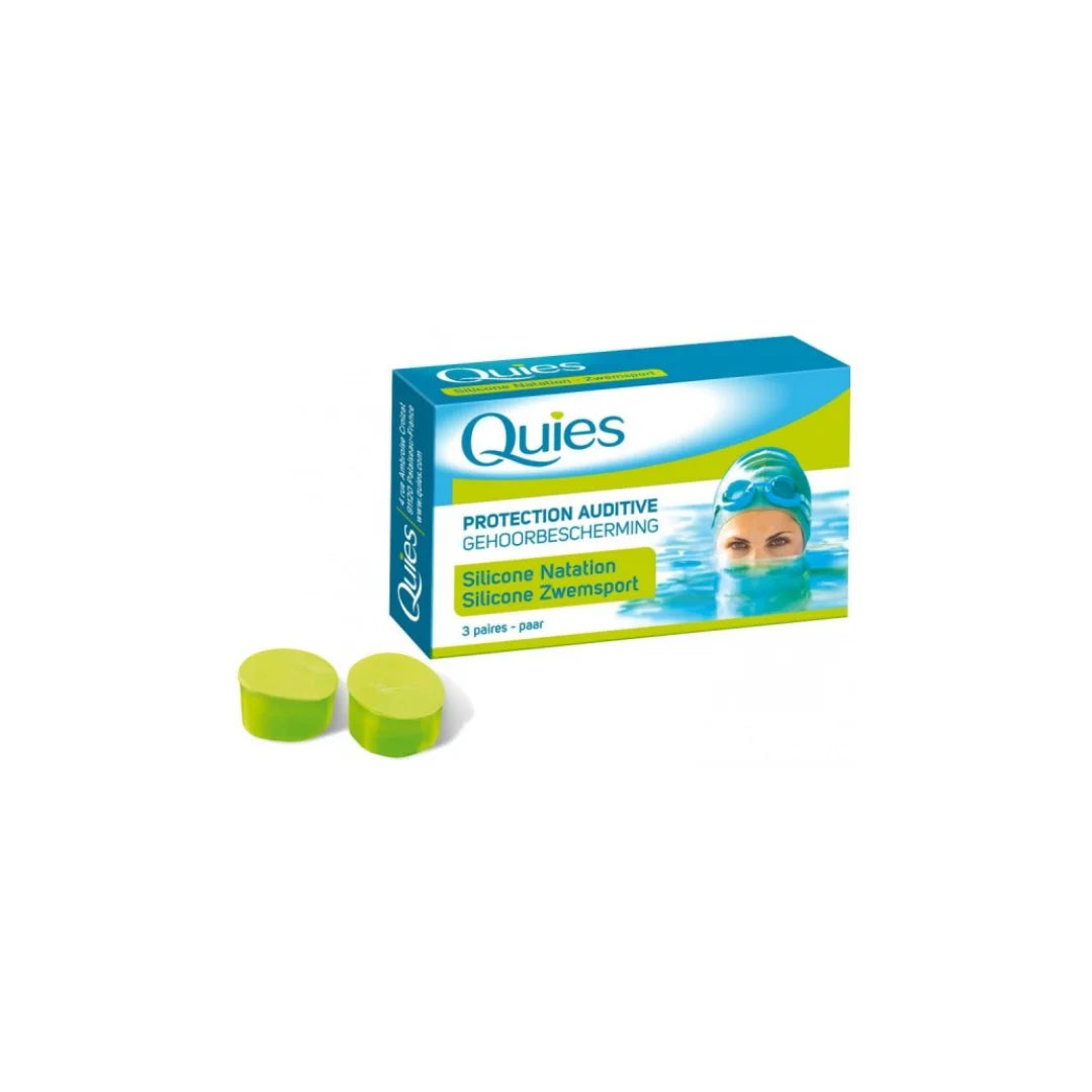 QUIES SILICONE NATATION ADULTE 3 PAIRES