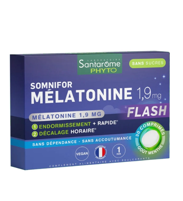 SANTAROME SOMNIFOR MELATONINE 1,9MG 30 COMPRIMES