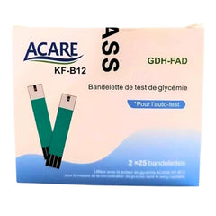 Acare Bandelettes de Test de Glycémie GDH-FAD – 2x25u