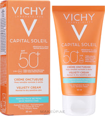 VICHY CAPITAL SOLEIL CREME ONCTUEUSE PEAU NORMALE A SECEHE SPF 50+ -50ML
