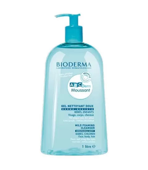 BIODERMA ABCDERM GEL NETTOYANT 1 LITRE