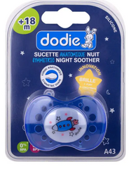 Dodie – Sucette forme anatomique silicone nuit (18M +) N°43
