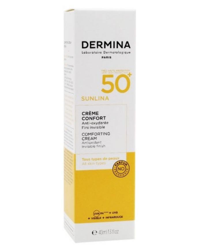 DERMINA Sunlina crème confort SPF50 tube 40ml