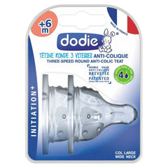 DODIE initiation Tétine  Ronde 3 Vitesses  + ANTI-Colique 4 liquide épais