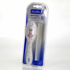 Dodie – Peigne et brosse assortis – Lapin rose