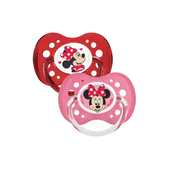 Dodie – Sucettes forme anatomique silicone Disney Baby Minnie (6M +) N°A64 – (x2)