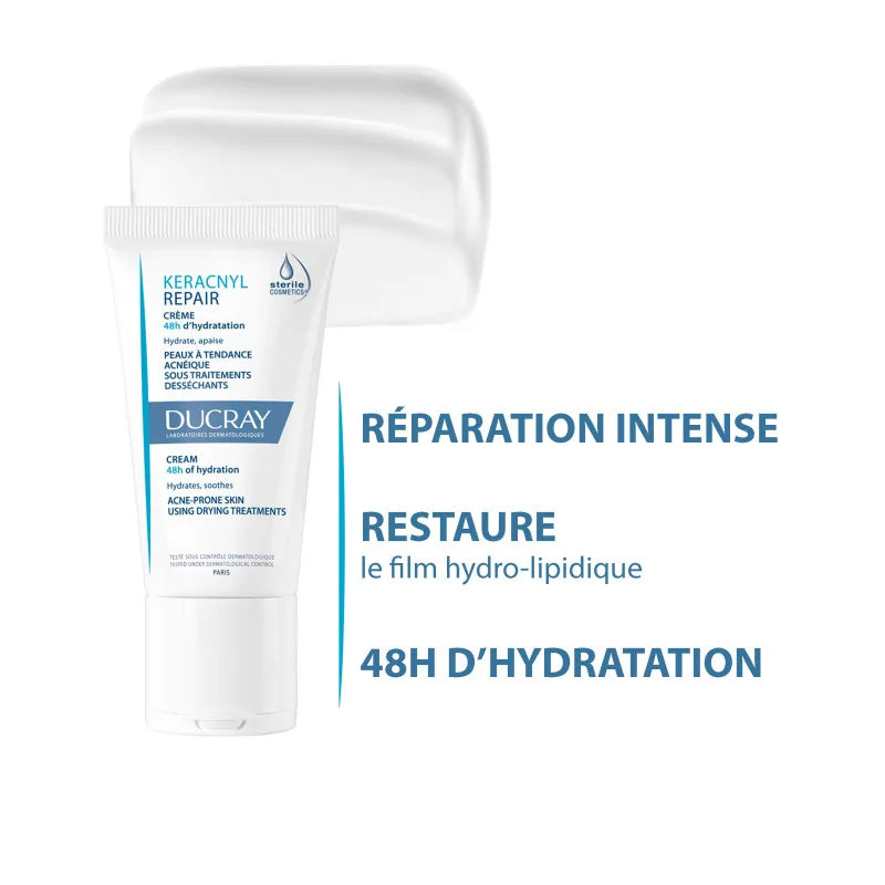 Ducray – Keracnyl Repair Crème – 50 ml