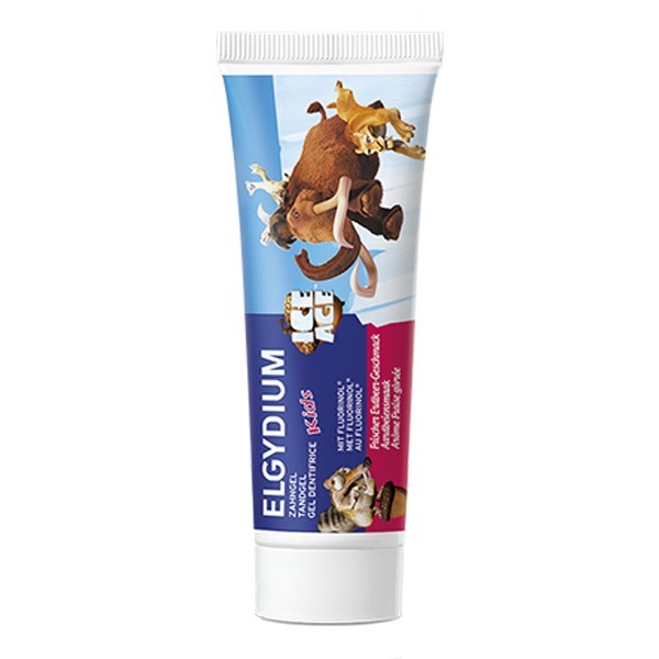Elgydium Kids – Dentifrice Fraise givrée l’Âge de Glace 2-6 Ans – 50 ml