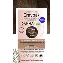 ERAYBA COLORATION HYDRATANTE PERMANENTE BLOND NATUREL INTENSE N°7.00+