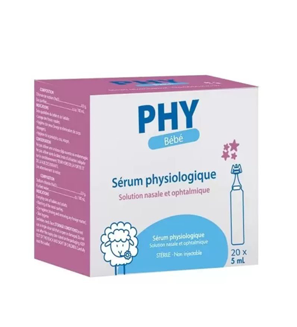 PHY BÉBÉ SÉRUM PHYSIOLOGIQUE 20*5ML