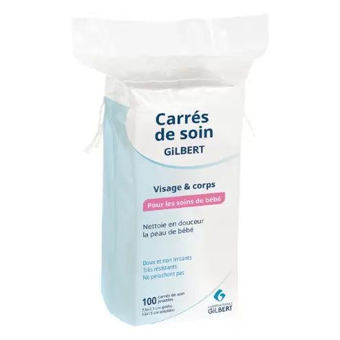 Gilbert Carrés de Soin Visage & Corps – 100 Piéces