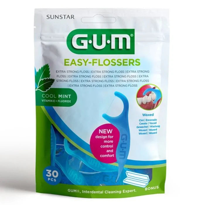 GUM EASY-FLOSSERS CIRE ET FLUORIDE 30 pcs