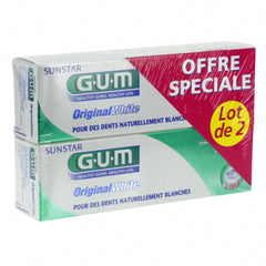 Gum Dentifrice Original White 75ml Lot de 2