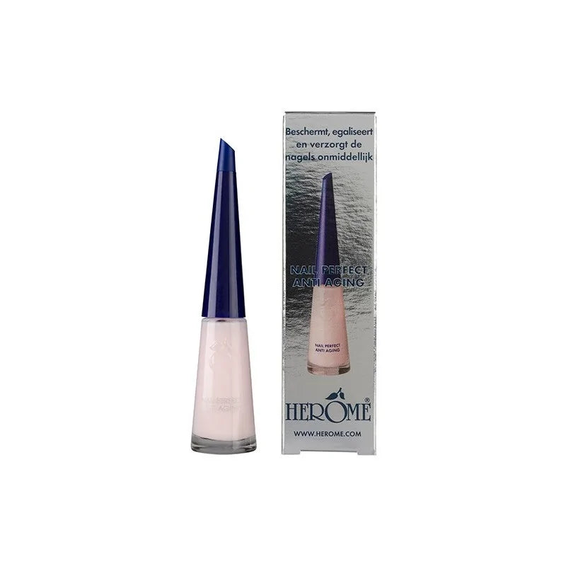 Herome Vernis Ongles Parfaits Anti-Age - Vernis à Ongles Anti Striés - Protège, Lisse et Soigne les Ongles (Nail Perfect Anti-Ageing) - 10ml.
