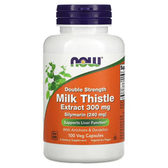 now foods Milk Thistle Extract 300mg Silymarin double efficacité 120Veg Capsules