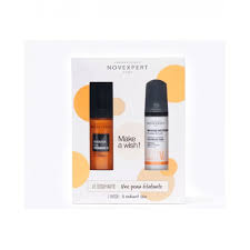 NOVEXPERT COFFRET DUO PEAU ECLANTE BOOSTER ECLAT SERUM A LA VITAMINE C 30ML + MOUSSE FLASH ECLAT 40ML OFFERT