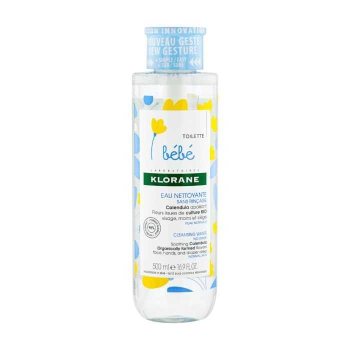 KLORANE BEBE EAU NETTOYANTE SANS RINÇAGE 500ML